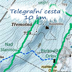 Telegrafní cesta - 2. naše běžkařská trasa pro sezónu 2020/2021 (mapa uvnitř!)